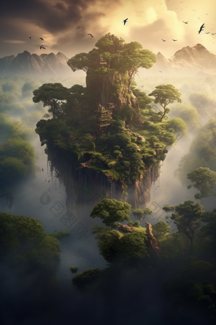 世界树图宏大的界树插画高清图片下载-包图网