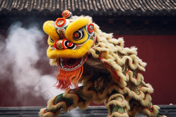 国潮国风舞龙舞狮传统艺术艺术图片-包图网
