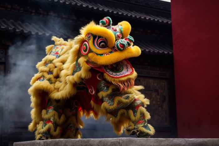国潮国风舞龙舞狮图片-包图网