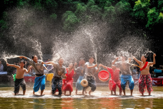 少数民族傣族泼水节摄影图16