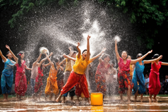 少数民族傣族泼水节摄影图18