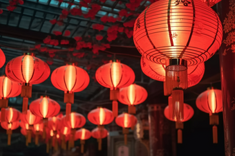 中国风红灯笼喜庆艺术品