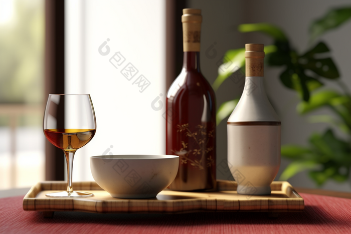 中国传统白酒酒杯酒具室内