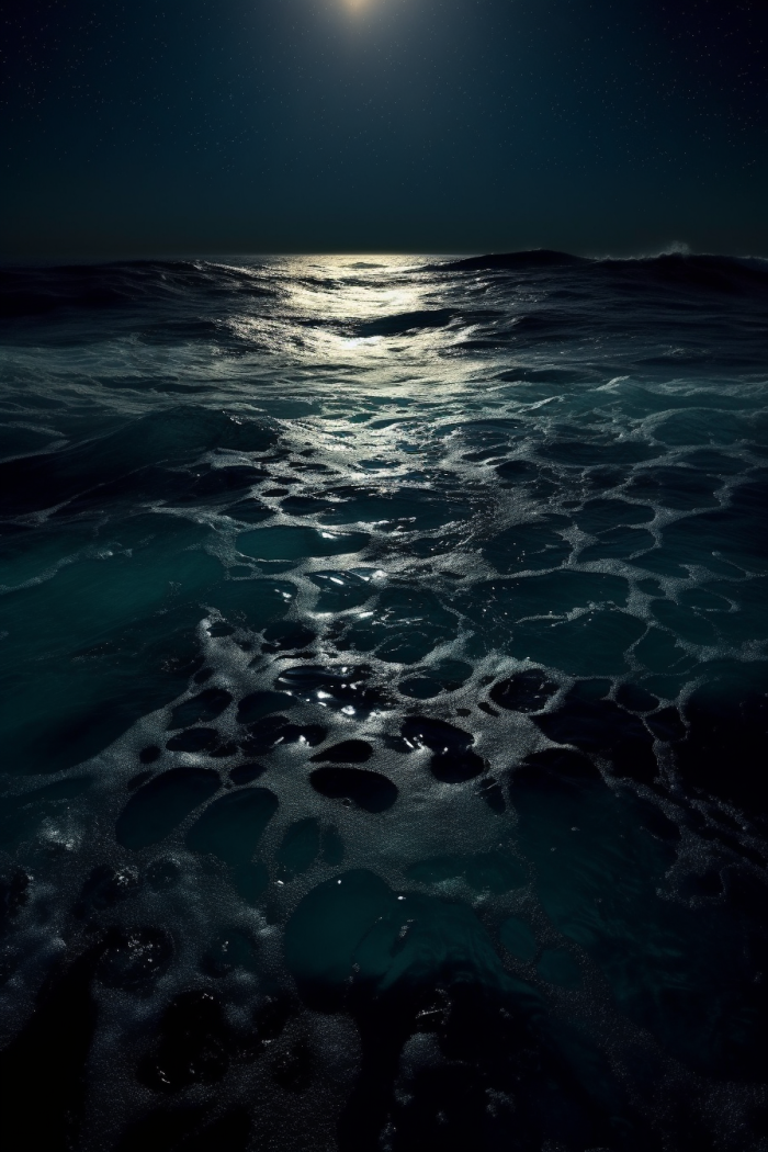 黑夜中的海海洋主体摄像夜晚旅游行业背高清图片下载-包图网