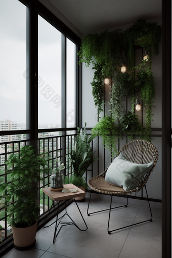 室内阳台设计室内设计植物