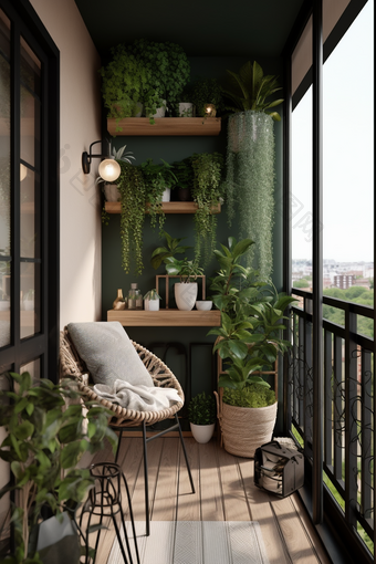室内阳台设计环境设计简约