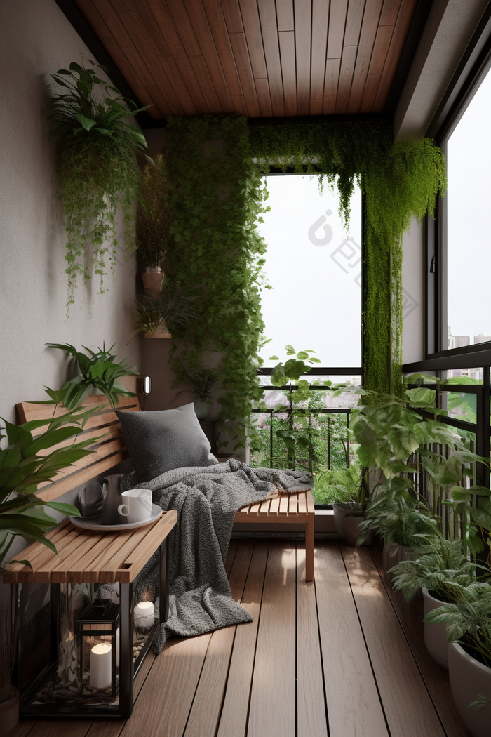 室内阳台设计环境设计绿植