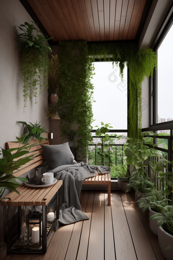 室内阳台设计环境设计<strong>绿植</strong>