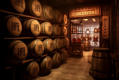中国传统白酒酒窖摄影图13