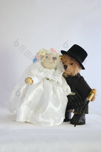 新娘新郎泰迪熊