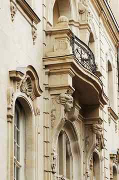 细节art-nouveau外墙建筑装饰第比利斯