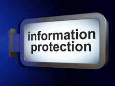 安全概念信息保护广告牌背景