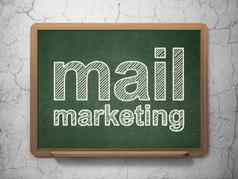 广告概念邮件市场营销黑板背景