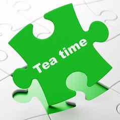 时间概念茶时间谜题背景