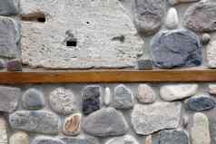 墙岩石石头水泥
