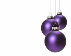 圣诞节装饰物紫罗兰色的圣诞节树