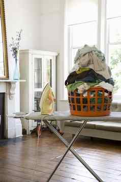 洗衣篮子熨衣服董事会