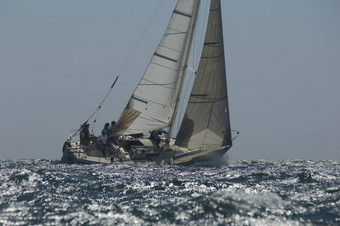 机组人员成员董事会游艇竞争团队航行事件加州
