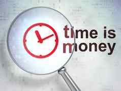 时间概念时钟时间钱光学玻璃