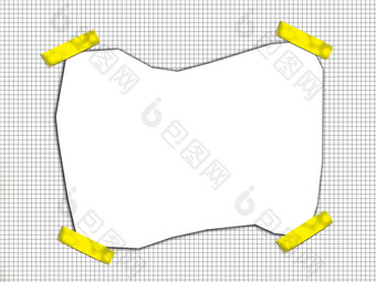 不规则的空白空间纸磁带