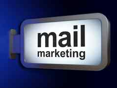 市场营销概念邮件市场营销广告牌背景