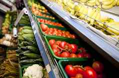 蔬菜水果显示超市