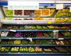 蔬菜水果显示杂货店商店