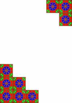波斯晶格网状背景模式qajar色彩鲜艳的广场