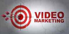 业务概念目标视频市场营销墙背景
