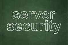 保护概念服务器安全黑板背景