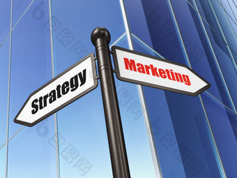 广告概念标志市场营销策略建筑背景