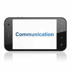 广告概念沟通智能手机