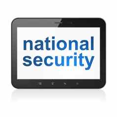 保护概念国家安全平板电脑电脑