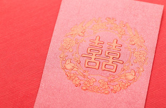 中国人风格婚礼邀请卡