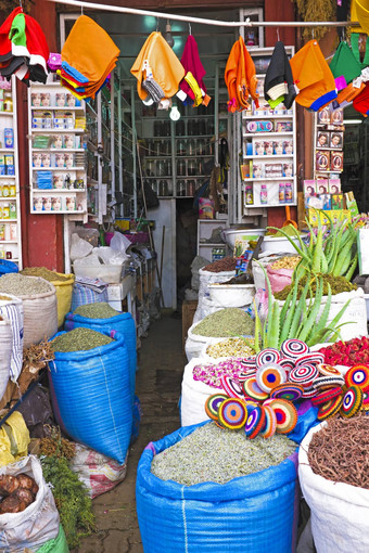 香料商店马拉喀什摩洛哥