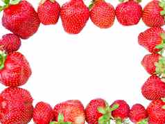 成熟的草莓形成框架