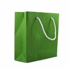 绿色纸袋