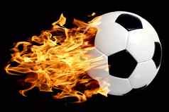 足球球火焰