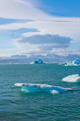 冰川环礁湖东冰岛