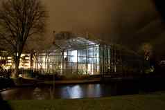阿姆斯特丹荷兰霍特斯植物学阿姆斯特丹建筑灯年度阿姆斯特丹光节日12月阿姆斯特丹光节日冬天光节日