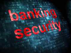 安全概念银行安全数字背景