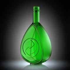 生态回收概念玻璃瓶回收symb