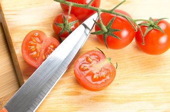 厨房刀西红柿