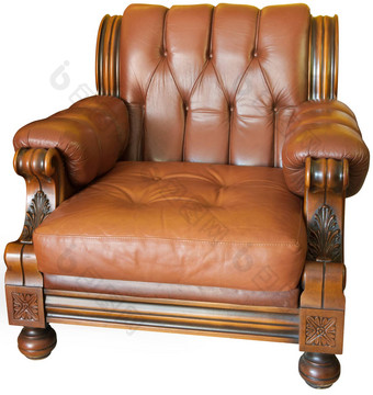 木领袖扶手椅木雕