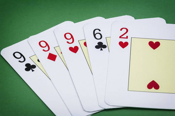 卡片扑克甲板英语扑克手调用tercia组成信黑桃钻石心信三叶草信心