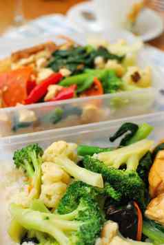 包装中国人集餐蔬菜