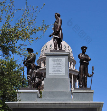 奥斯丁纪念碑密西西比州佛罗里达阿拉巴马州乔治亚州