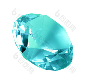 燎蓝色的水晶钻石