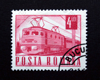 罗马尼亚邮票火车