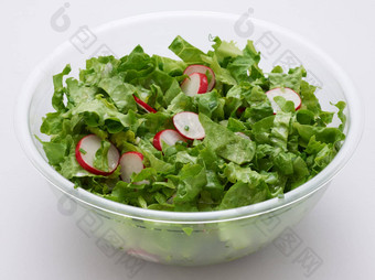 绿色生菜沙拉